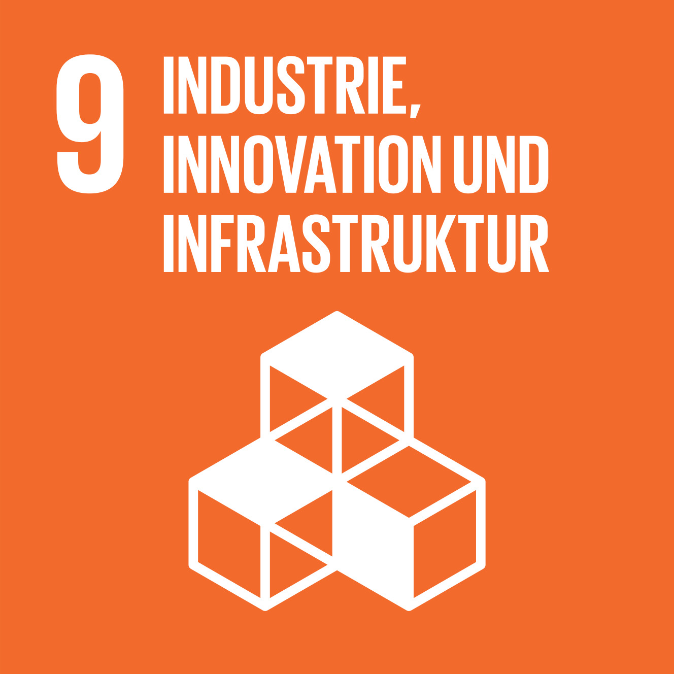 Icon SDG 9: Industrie, Innovation, Infrastruktur